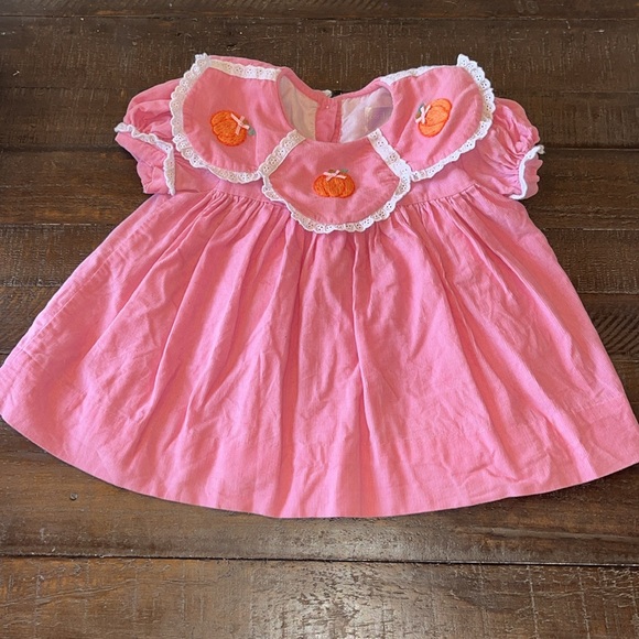 EUC Girls’ Cecil & Lou Pink Corduroy Pumpkin Set Sz 4T - Picture 2 of 7